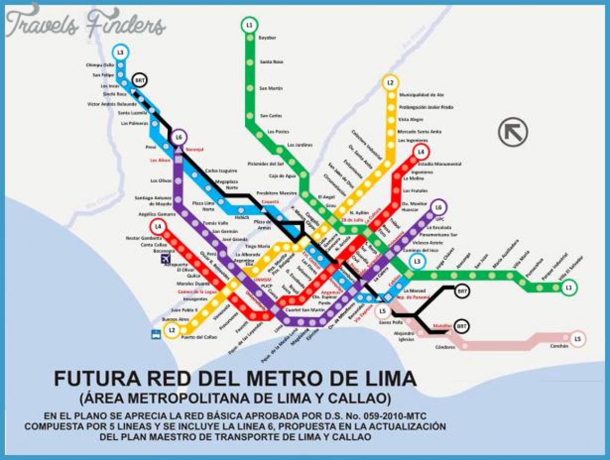 Карта на metropolitano Лима